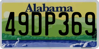 AL license plate 49DP369