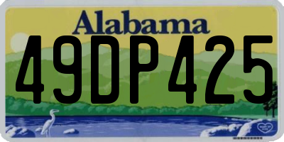 AL license plate 49DP425