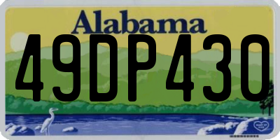 AL license plate 49DP430
