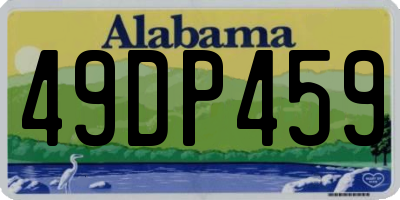 AL license plate 49DP459