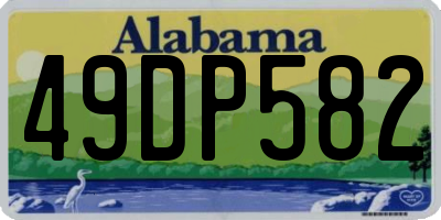 AL license plate 49DP582