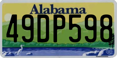AL license plate 49DP598