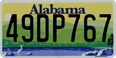 AL license plate 49DP767