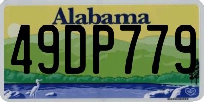 AL license plate 49DP779