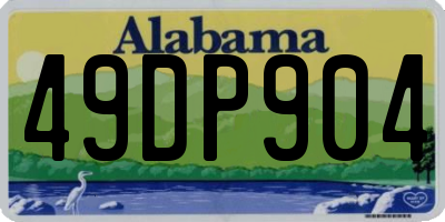 AL license plate 49DP904
