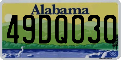 AL license plate 49DQ030