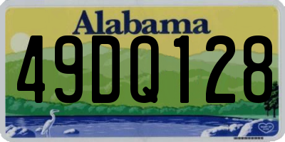 AL license plate 49DQ128