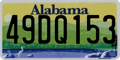 AL license plate 49DQ153