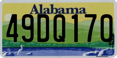 AL license plate 49DQ170