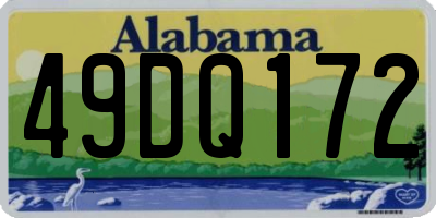 AL license plate 49DQ172