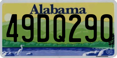 AL license plate 49DQ290