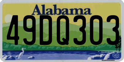 AL license plate 49DQ303