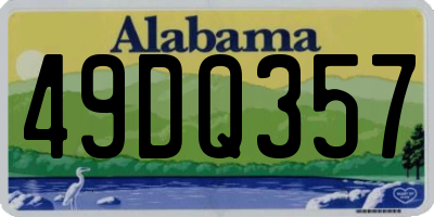 AL license plate 49DQ357
