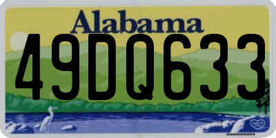 AL license plate 49DQ633
