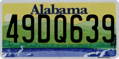AL license plate 49DQ639
