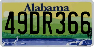 AL license plate 49DR366
