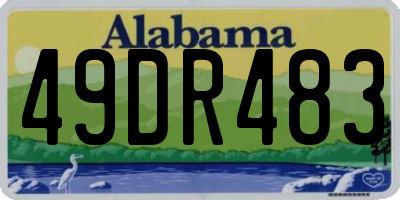 AL license plate 49DR483