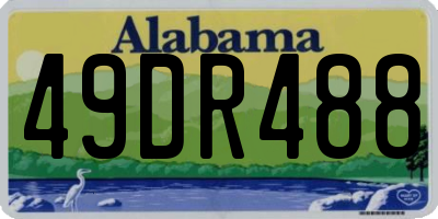 AL license plate 49DR488