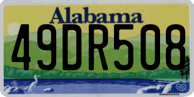 AL license plate 49DR508