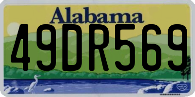 AL license plate 49DR569