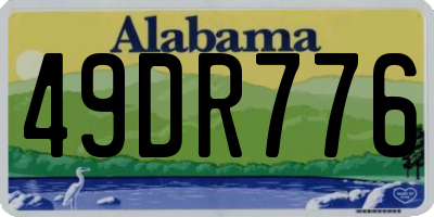 AL license plate 49DR776