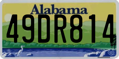 AL license plate 49DR814