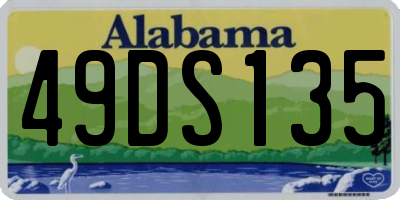AL license plate 49DS135