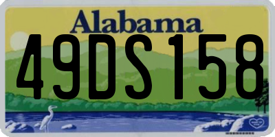 AL license plate 49DS158