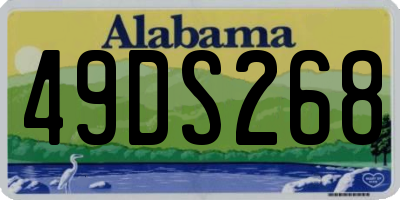 AL license plate 49DS268