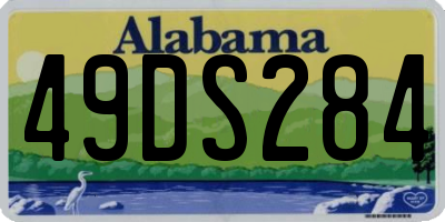 AL license plate 49DS284