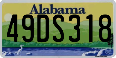 AL license plate 49DS318