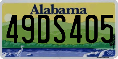 AL license plate 49DS405