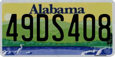 AL license plate 49DS408