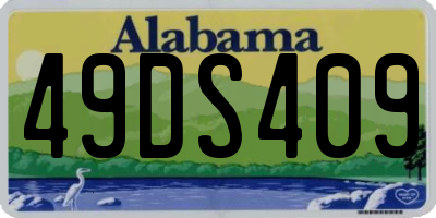 AL license plate 49DS409