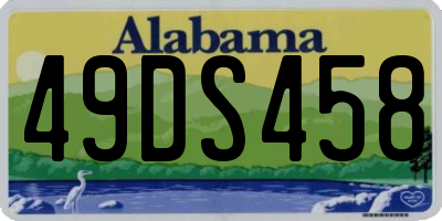 AL license plate 49DS458