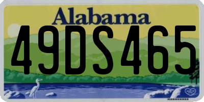AL license plate 49DS465