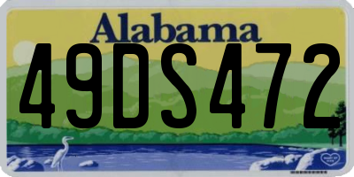 AL license plate 49DS472