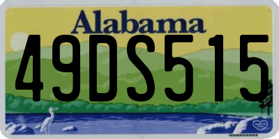 AL license plate 49DS515