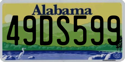 AL license plate 49DS599