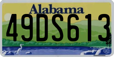 AL license plate 49DS613