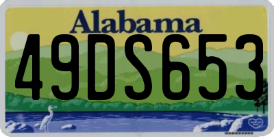 AL license plate 49DS653