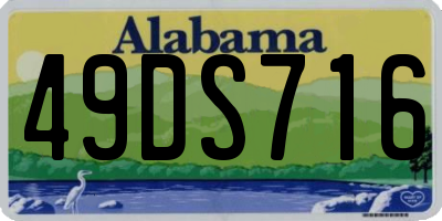AL license plate 49DS716