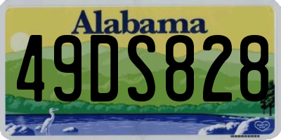 AL license plate 49DS828