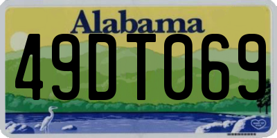 AL license plate 49DT069