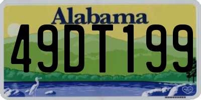 AL license plate 49DT199