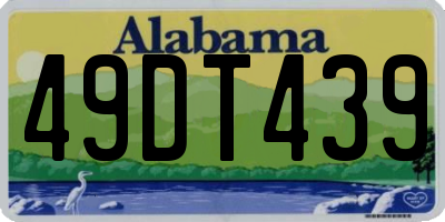 AL license plate 49DT439