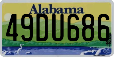AL license plate 49DU686