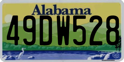 AL license plate 49DW528