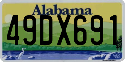 AL license plate 49DX691