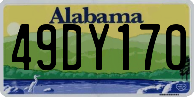 AL license plate 49DY170